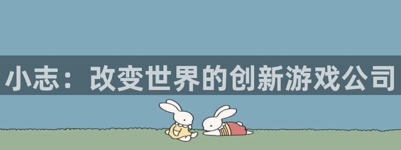 db电竞官网注册平台合法吗?：小志：改变世界的创新游戏公司