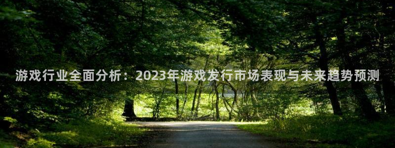 db电竞子怎么来的：游戏行业全面分析：2023年游戏发行市场表现与未来趋势预测